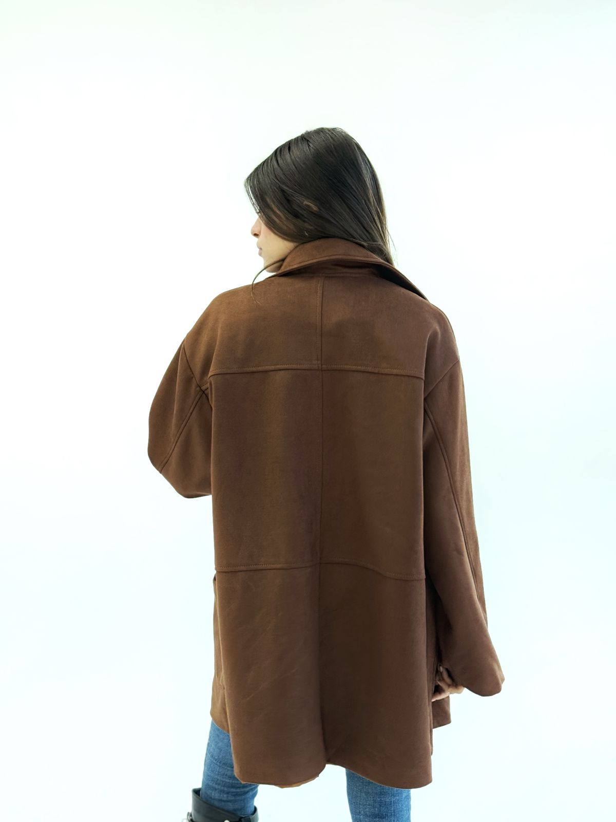 Oversize Brown suede jacket