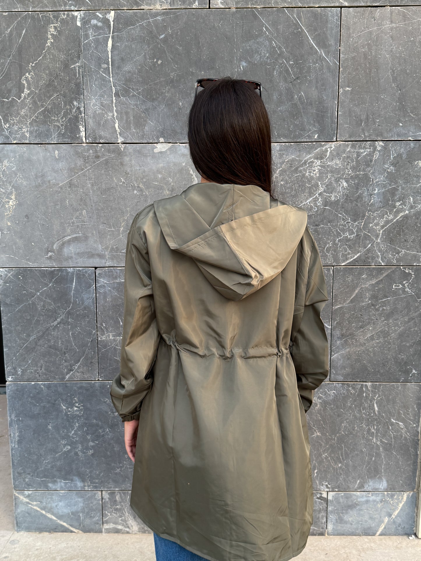 Olive waterproof jacket