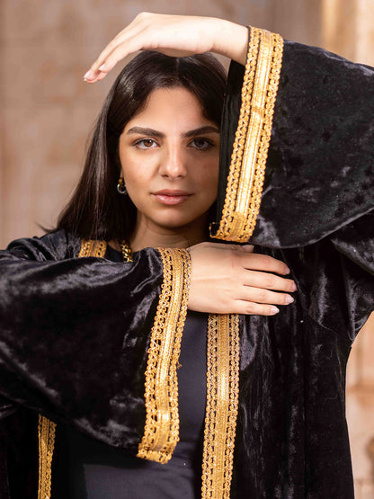 Black golden velvet Ramadan set