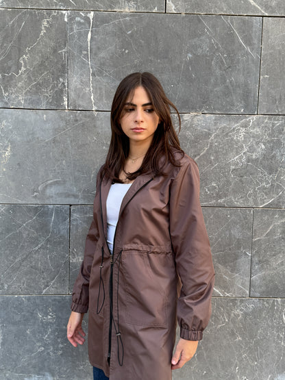 Brown waterproof jacket