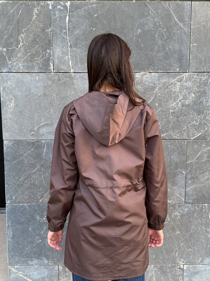 Brown waterproof jacket