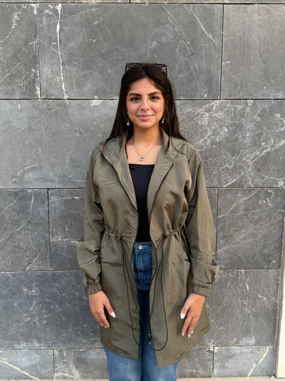 Olive waterproof jacket