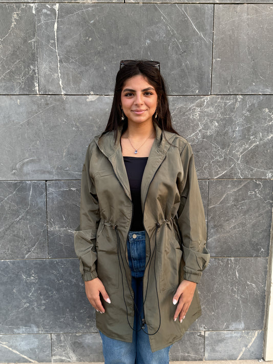 Olive waterproof jacket