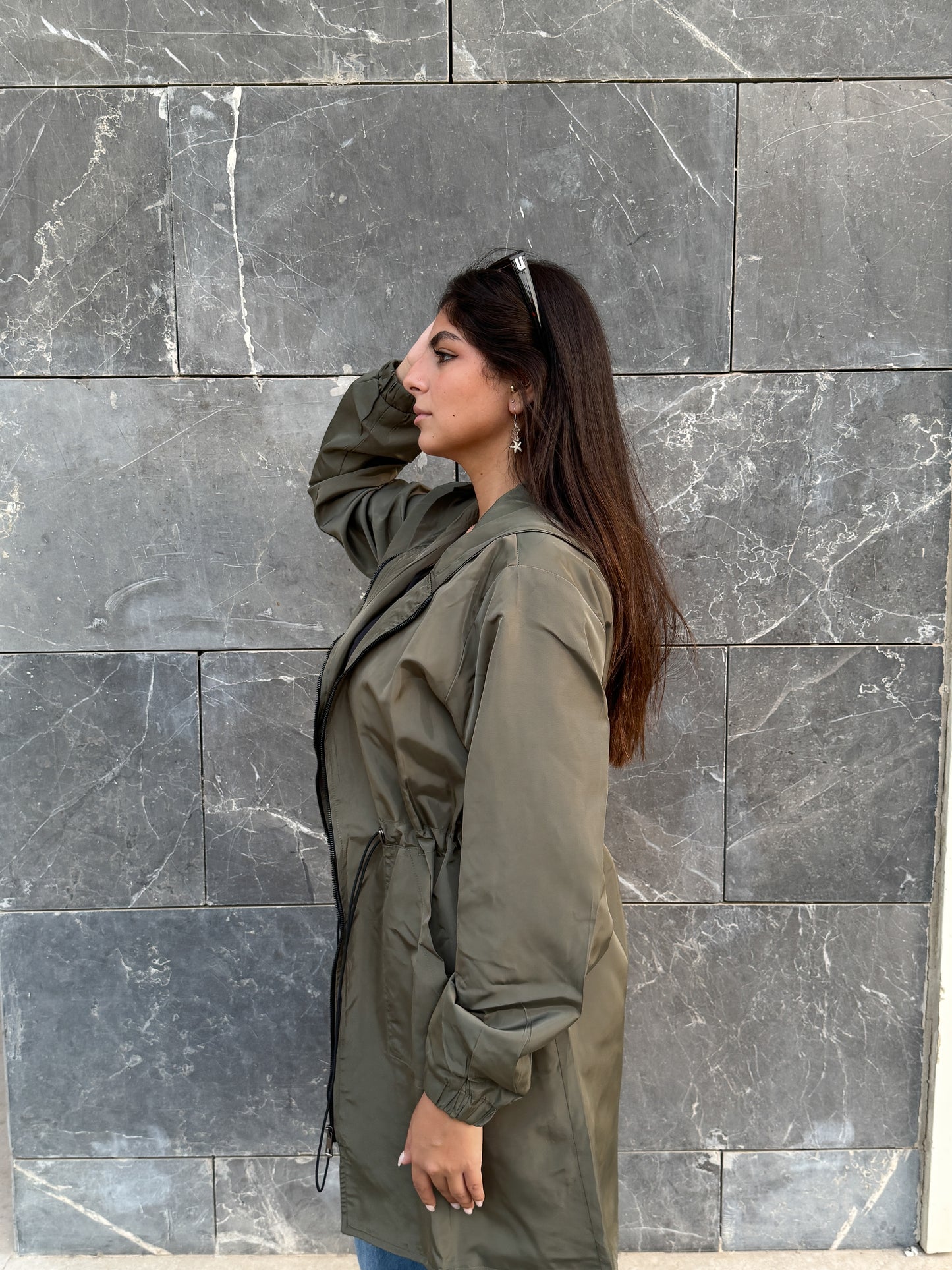 Olive waterproof jacket