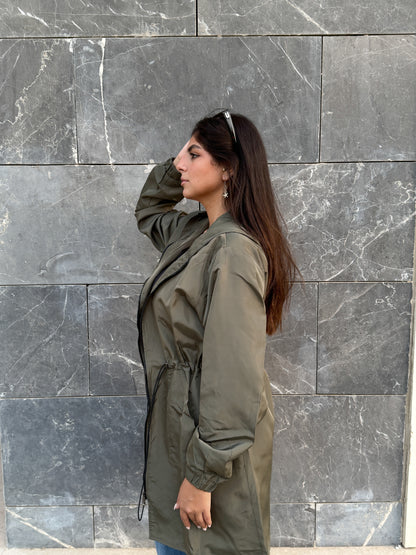 Olive waterproof jacket