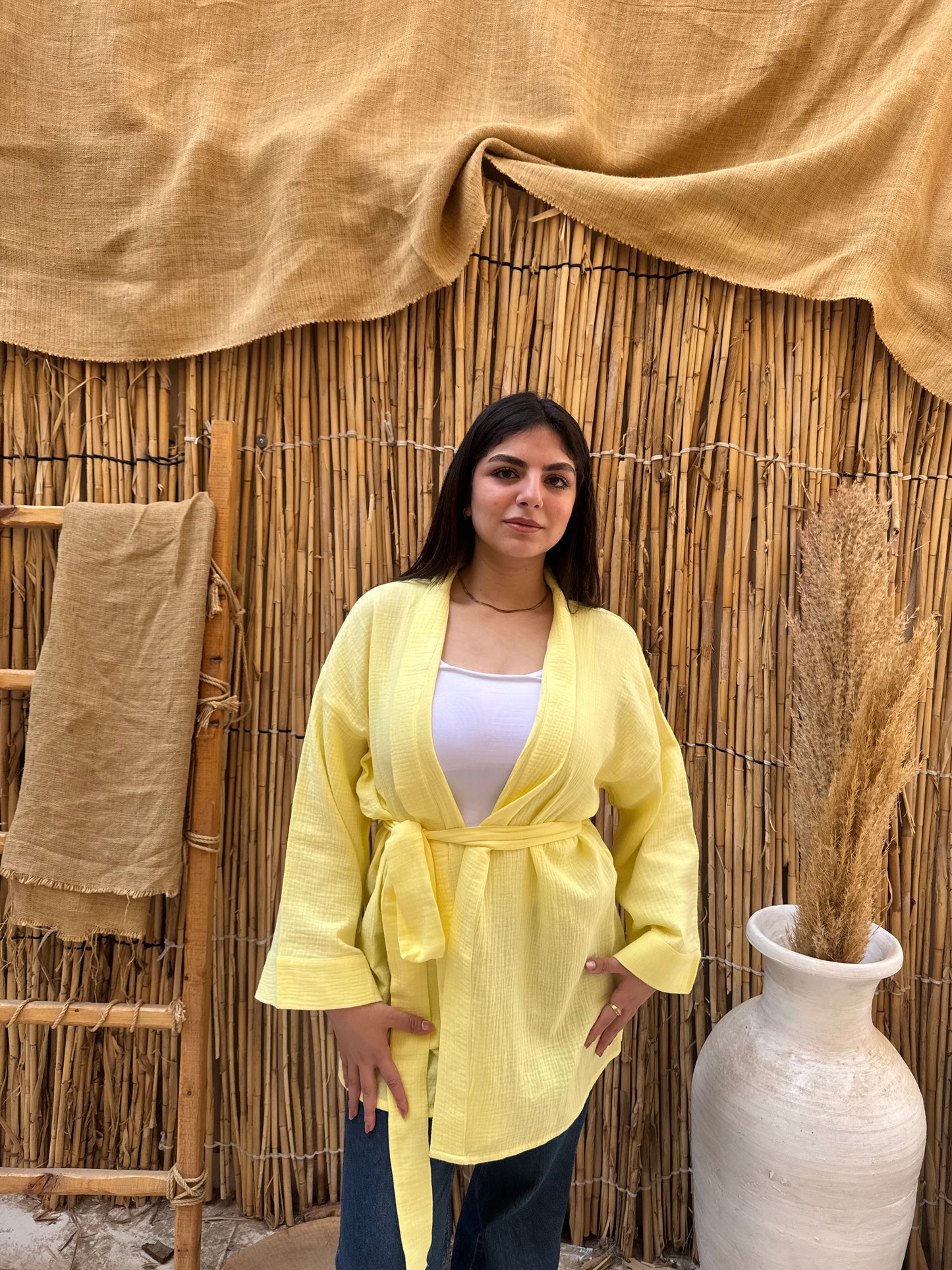 Yellow summer cardigan