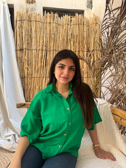 Half sleeve chimes white and green