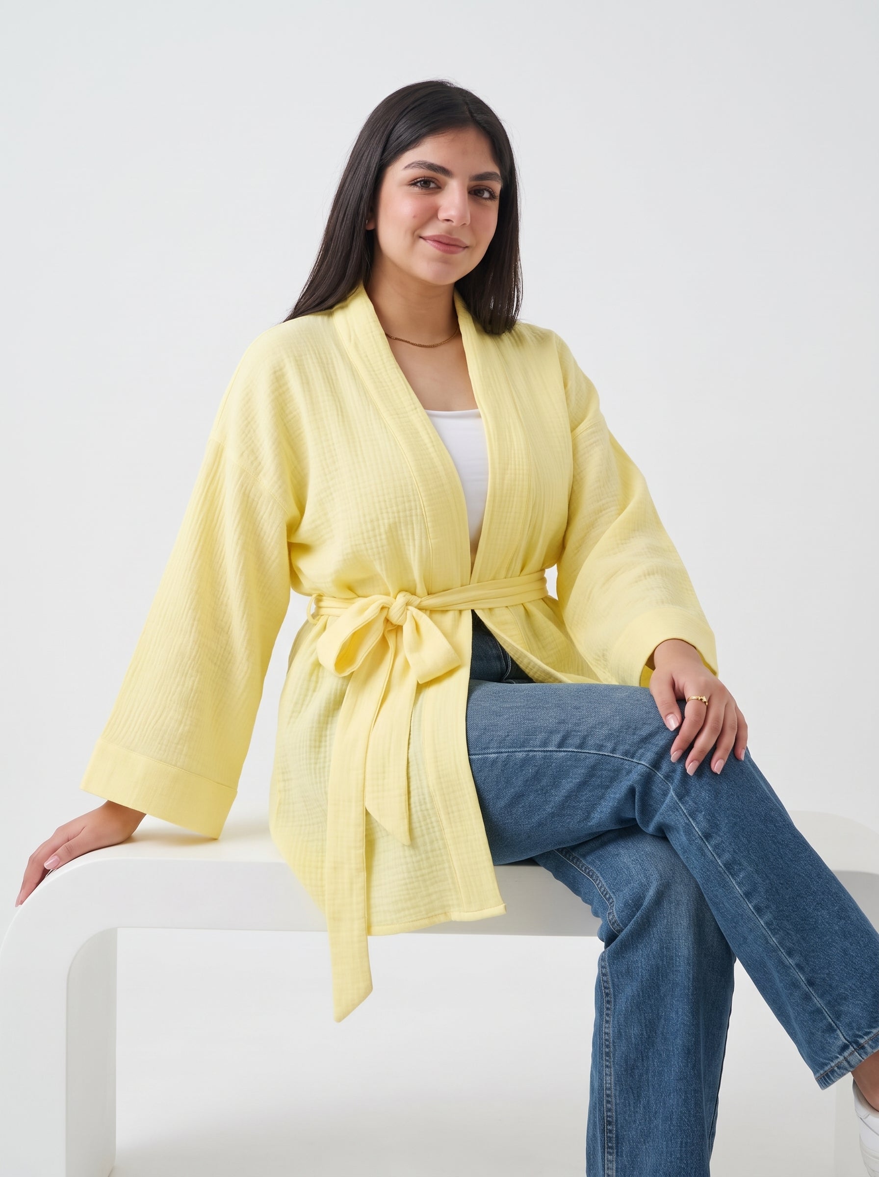 Yellow summer cardigan