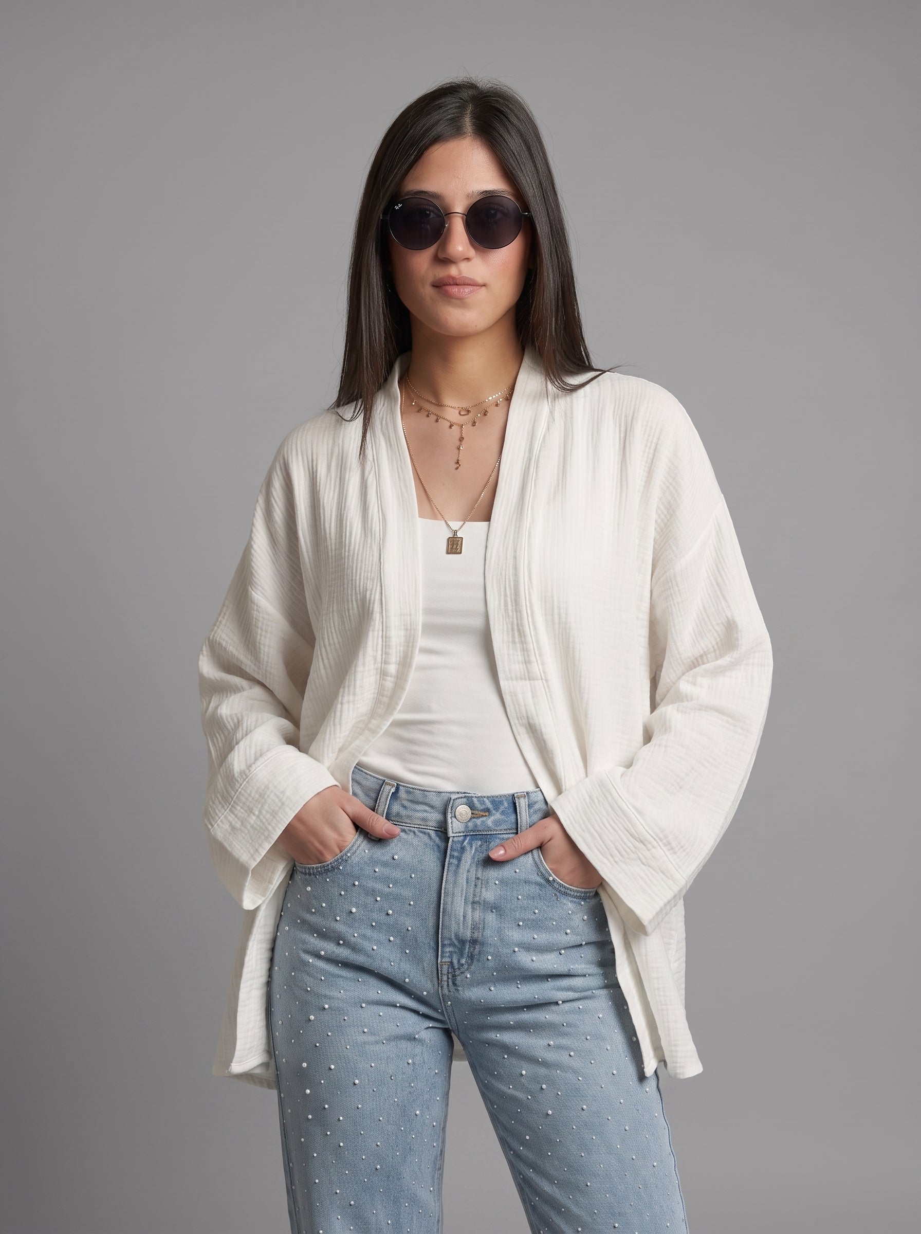 White summer cardigan